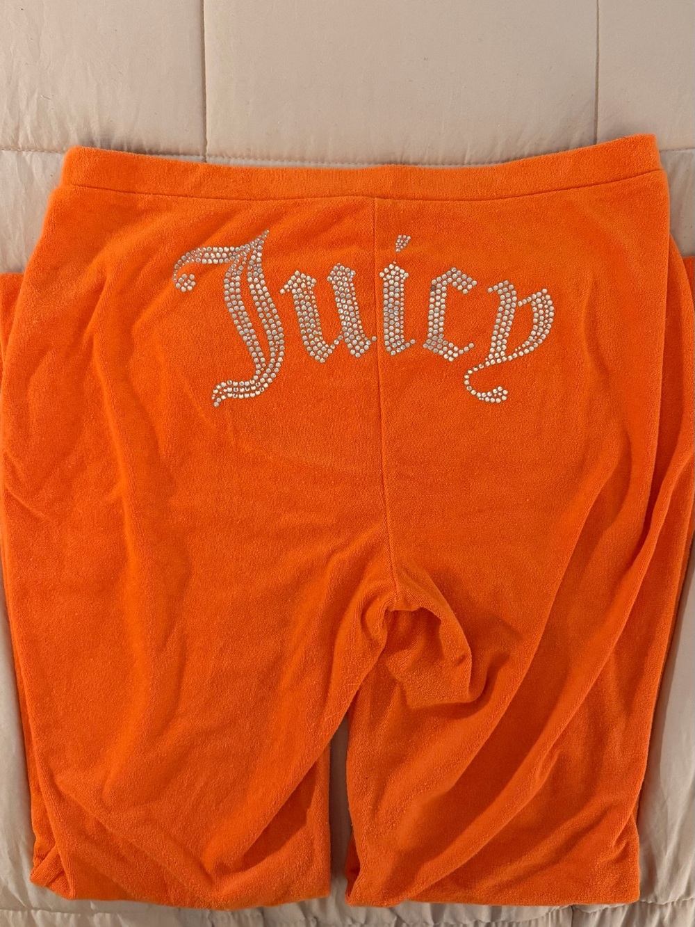 Juicy Couture UO Exclusive Terrycloth Low-Rise Flare Pant Orange
